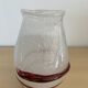 Vintage miniature vase in bubbled glass paste