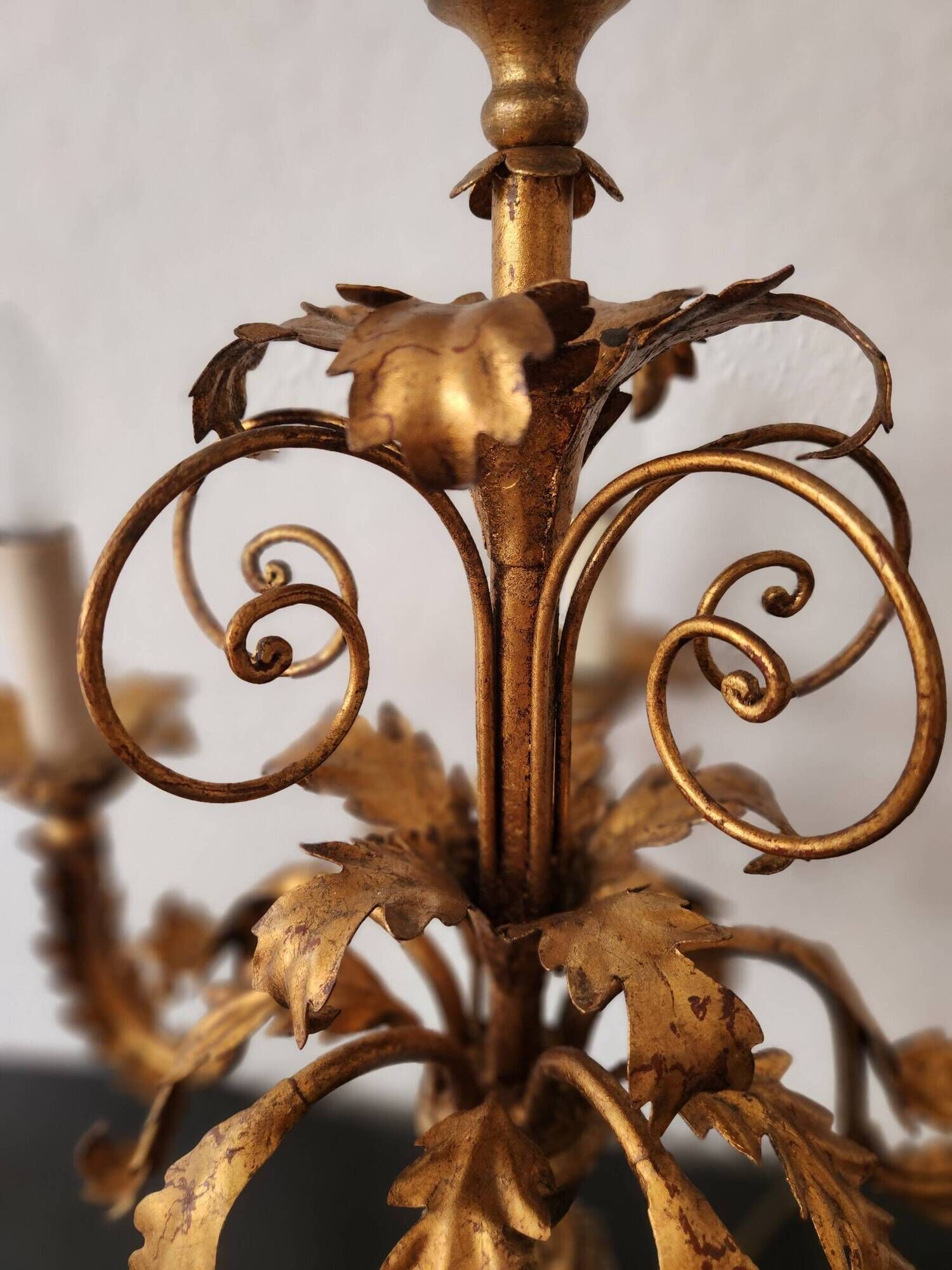 Antique gilded hand-forged hand-carved Florentine Louis XV, Italy