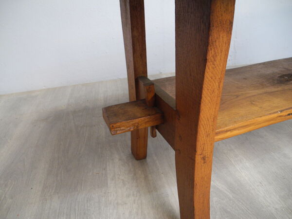 Table basse avec plateau vintage en bois année 1960/1970