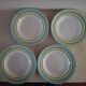 4 assiettes à soupe terre de fer St Amand