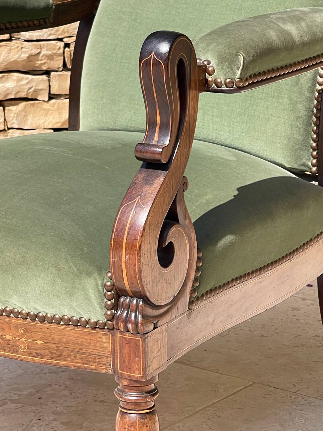 Voltaire Charles X armchair