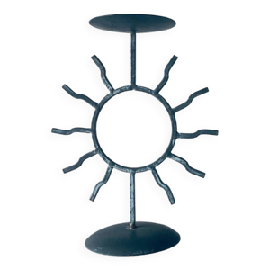 bougeoir soleil en fer