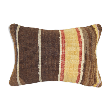 Housse de coussin kilim de chanvre turc ak153