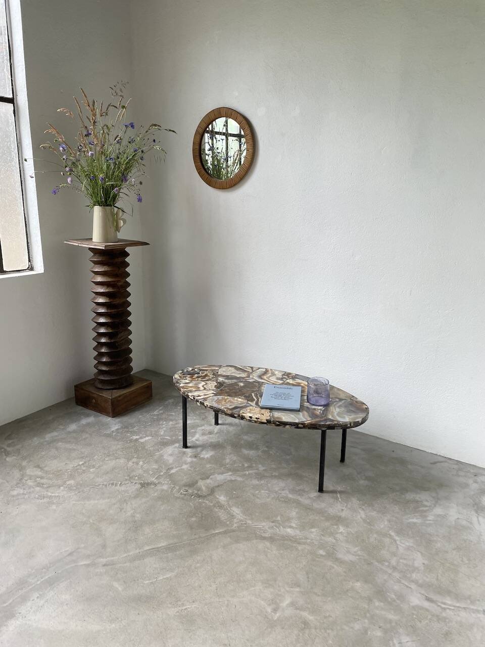 1950s Madagascar aragonite coffee table