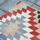 Kilim Long Wide Multicolor Geometric Stlye Vintage Kilim Rug, 199x320 Cm