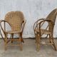 Chestnut armchairs (pair)