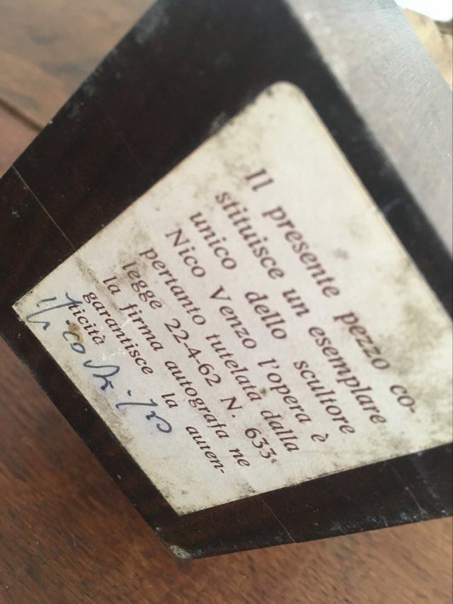 Terracotta statue by Nico Venzo