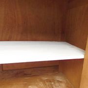 Art Deco buffet in natural wood, authentic charm.