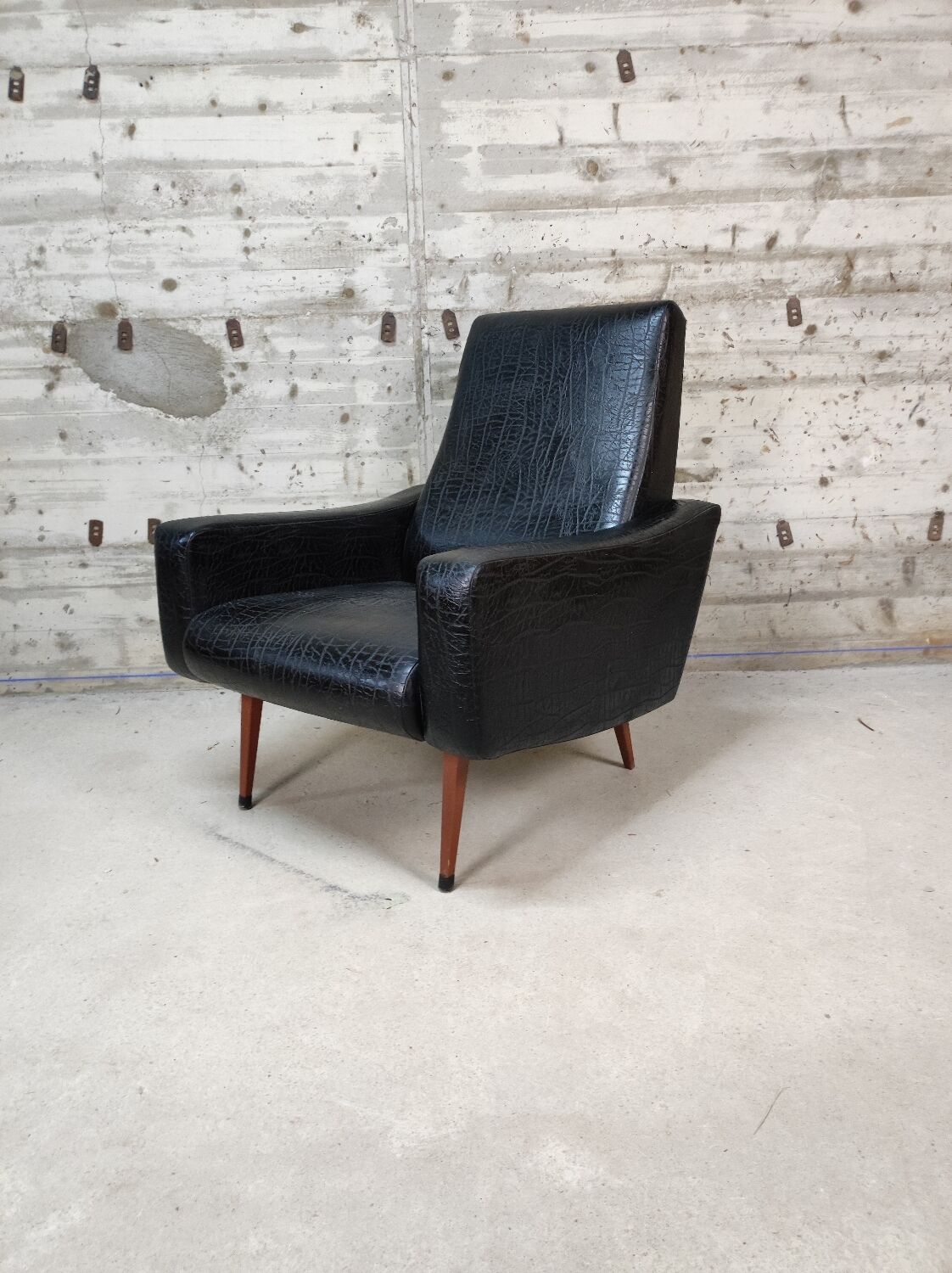 Vintage skai armchair
