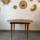 Vintage teak round table