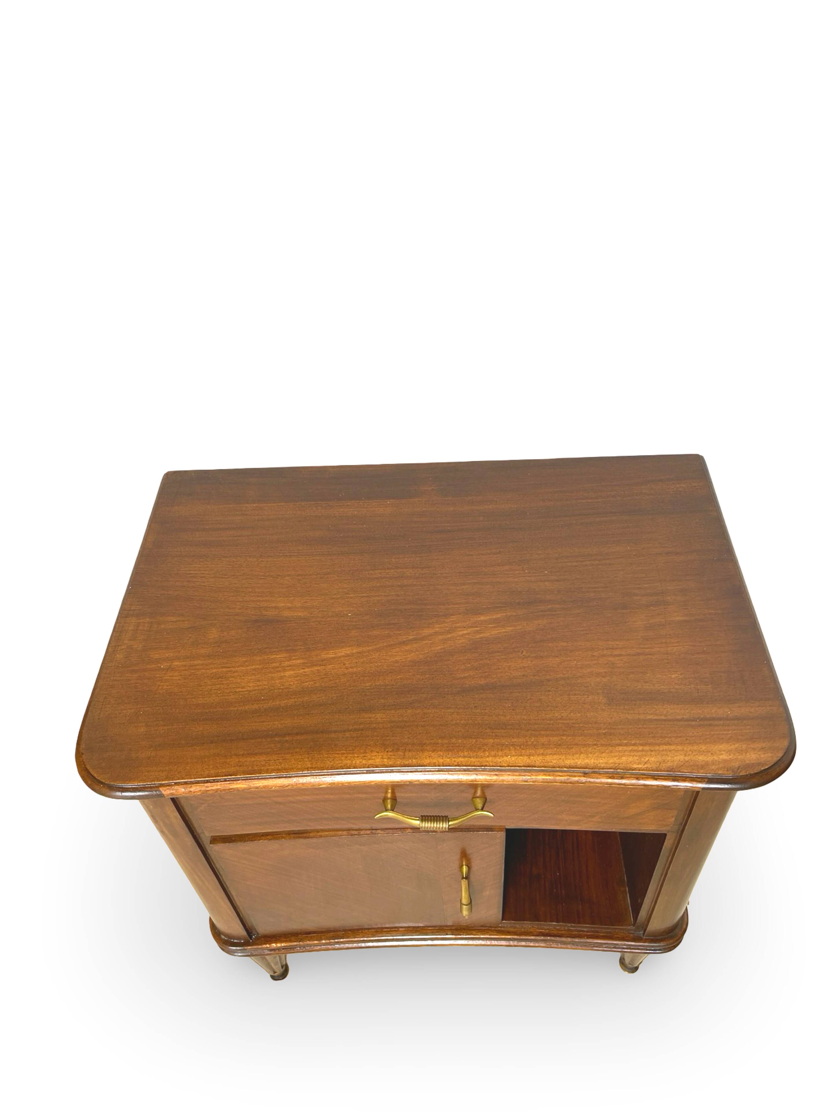 Pair of Italian bedside tables from the mid-20th century.
