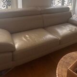 3-seater leather sofa Poltrona Frau