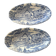 two English style ravines Faience de Lunéville