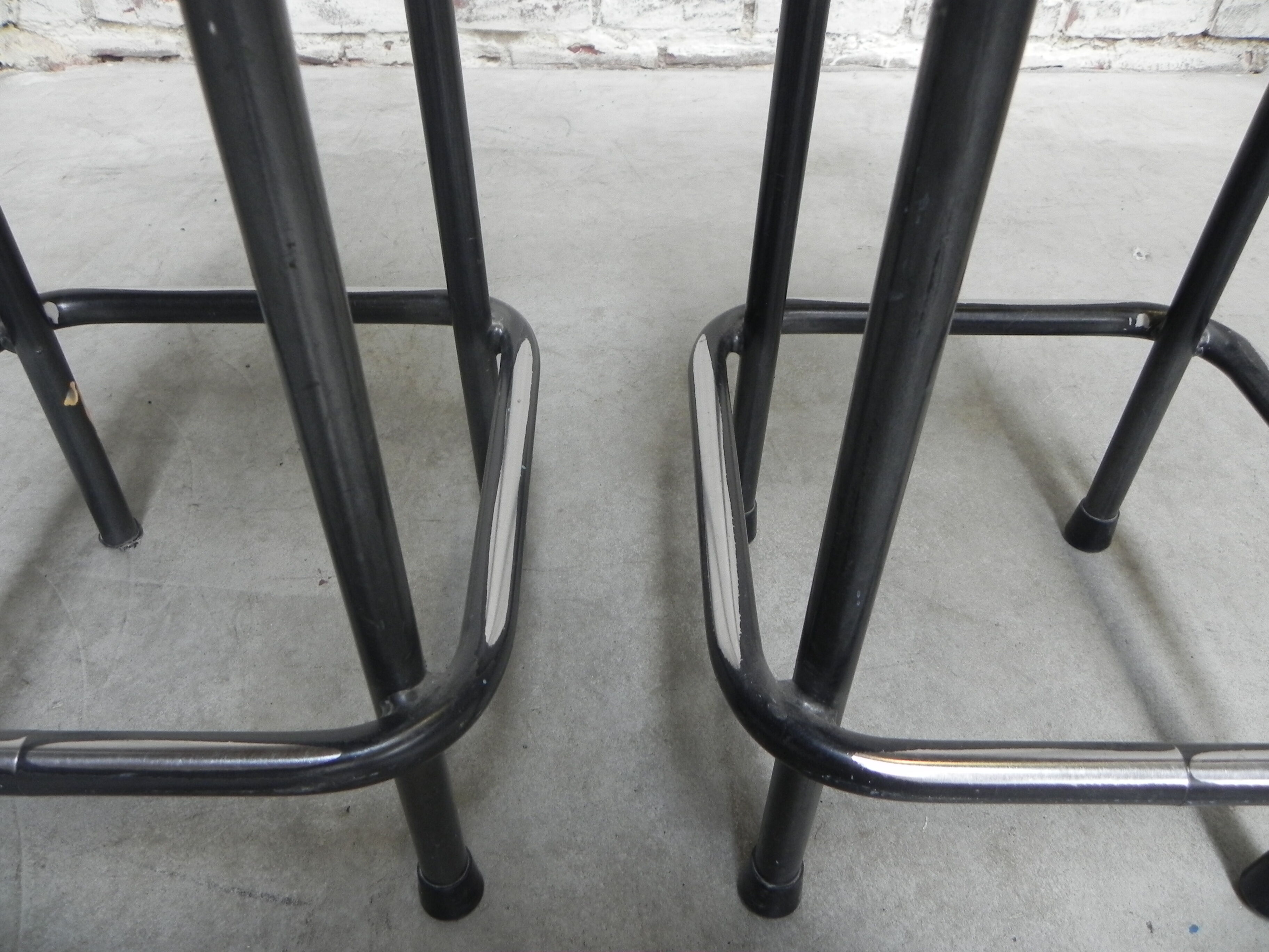 Industrial steel stool, 60 cm high