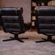 Vintage Pair of Spinning (Swivel) Armchairs — Second Half of the 20th