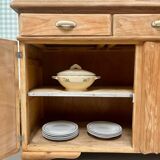 Mado buffet in restored pitch pine