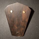 Antique Art Deco holy water font in rosewood