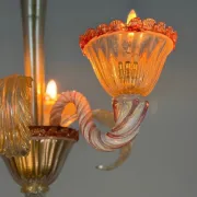 Small Venetian chandelier made of Murano glass circa 1940.
