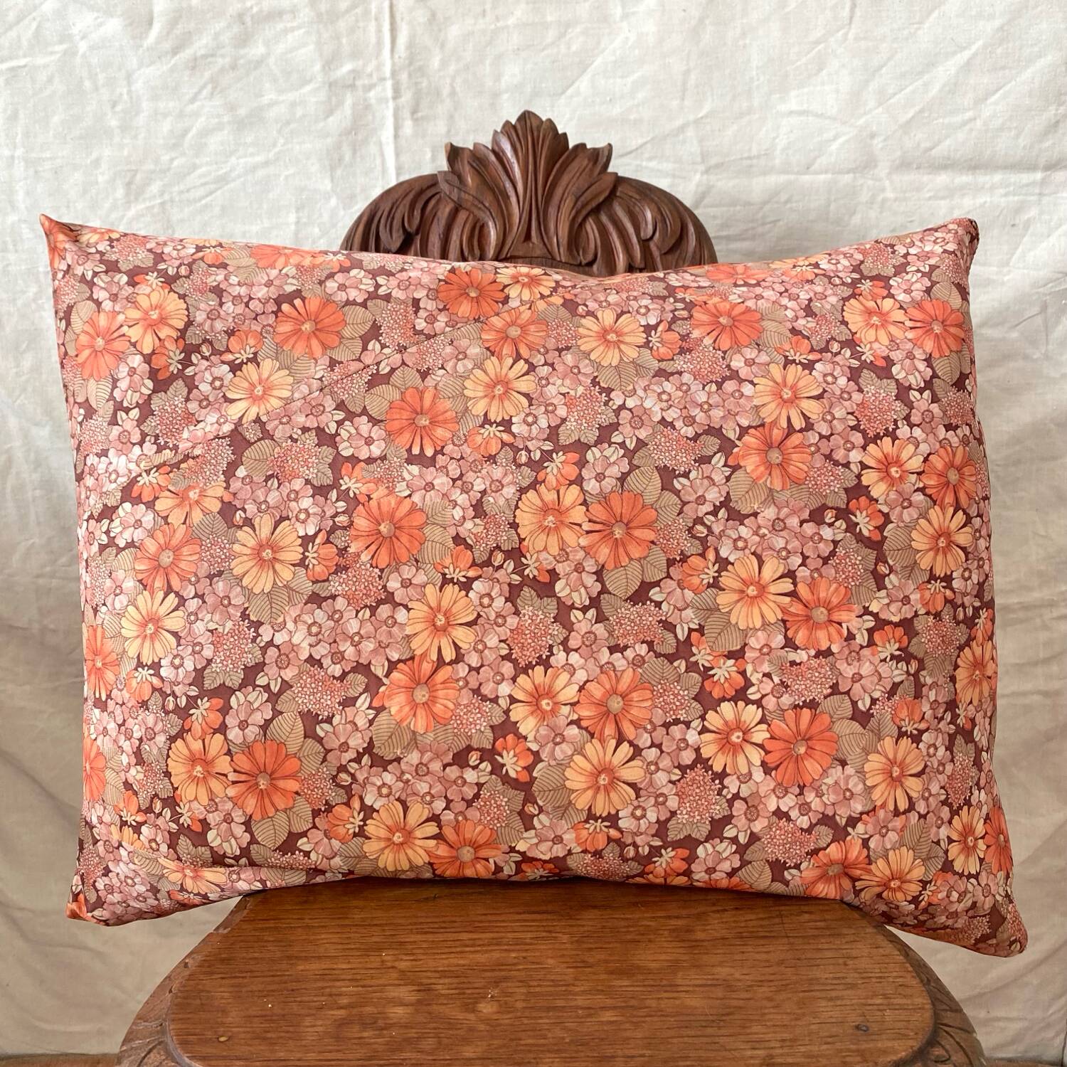 Vintage floral cushion