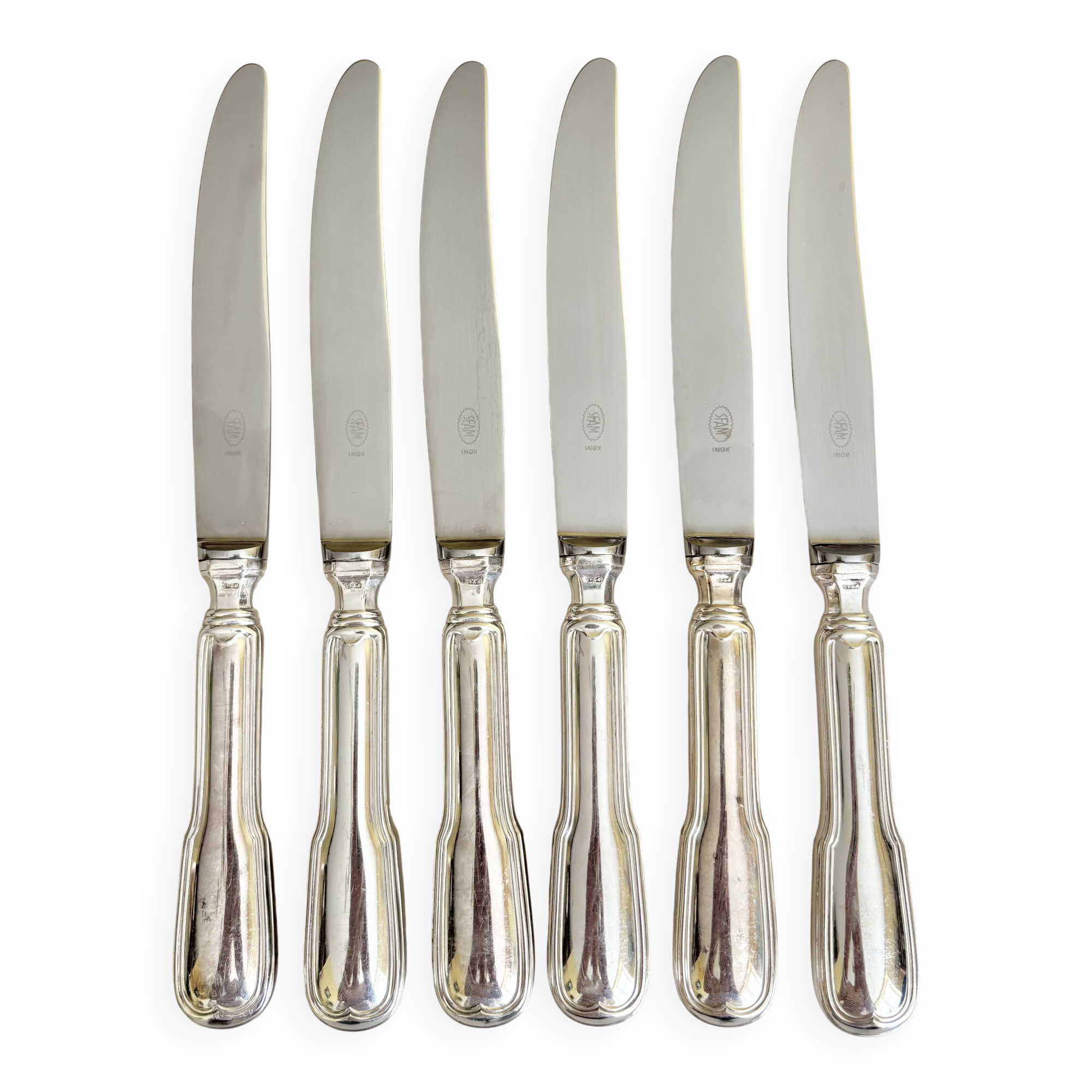 6 vintage stainless steel knives