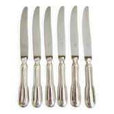 6 couteaux en inox vintage