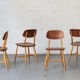 Set de 4 chaises de salle à manger par Martinsson & Axelsson pour Nässjö Stolfabrik, Suède, années 1960