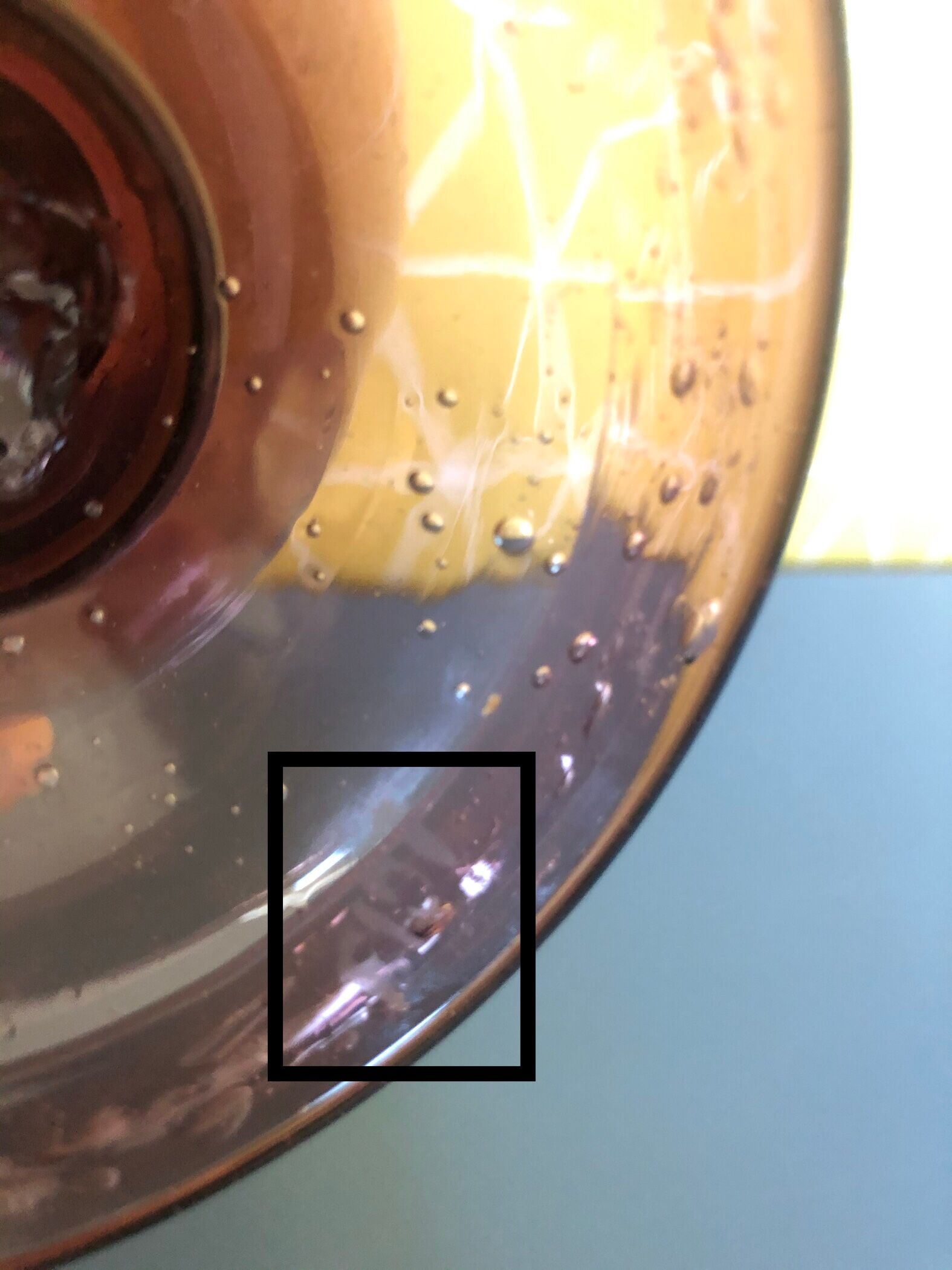 Biot glass photophore