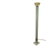 Floor lamp made of glass, brass and lacquered metal