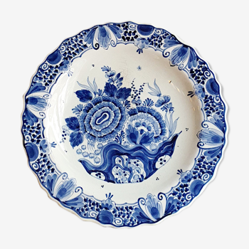 Large hand-painted Royal Delft Blue Holland dish