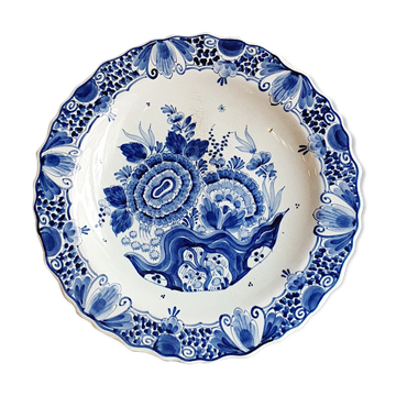 Large hand-painted Royal Delft Blue Holland dish
