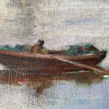 Paintings  "Lakescapes" nocturnal and daytime signed L. Arnoux