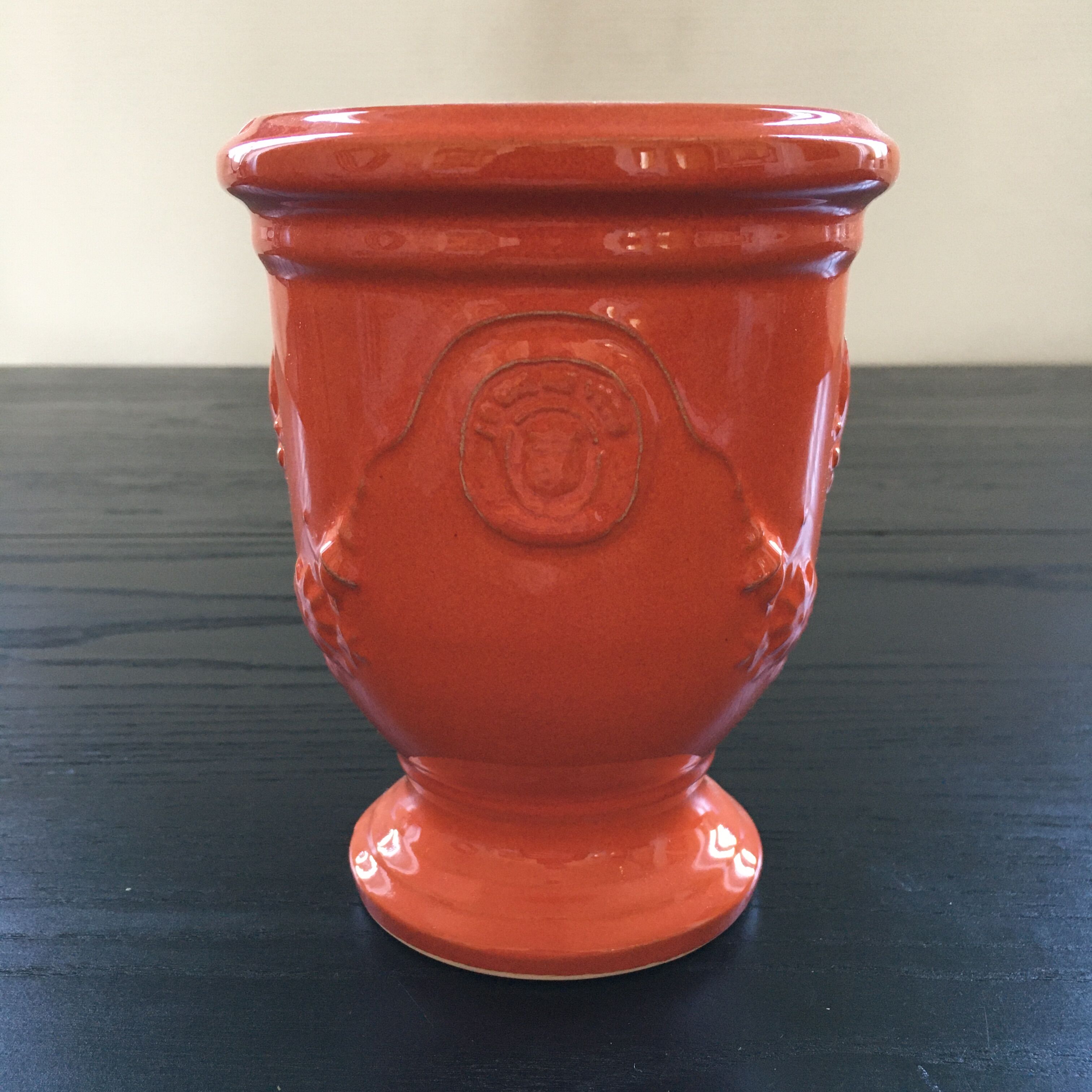 Vase d’Anduze orange Selency