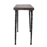 Haidong - Console fine avec plateau ancien en orme et pieds en fer n°1