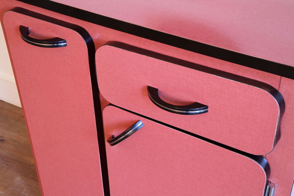 Vintage red formica furniture
