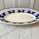 Flat oval Badonviller blue klein 30s