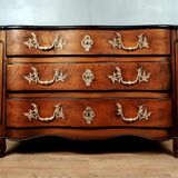 Chest of drawers crossbow louis XV in walnut XVIII th around 1750