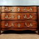 Chest of drawers crossbow louis XV in walnut XVIII th around 1750