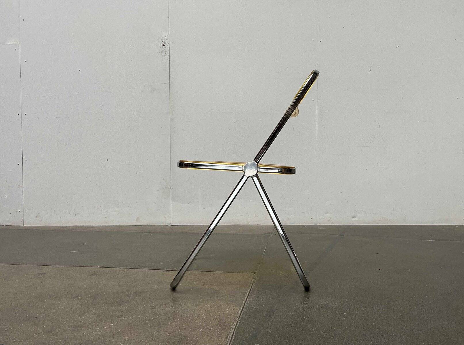 Folding Chair Model Plia Italian Mid-Century Modern Space by Giancarlo Piretti for Castelli, 1960s