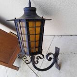 Ancienne lanterne potence extérieur fer forger
