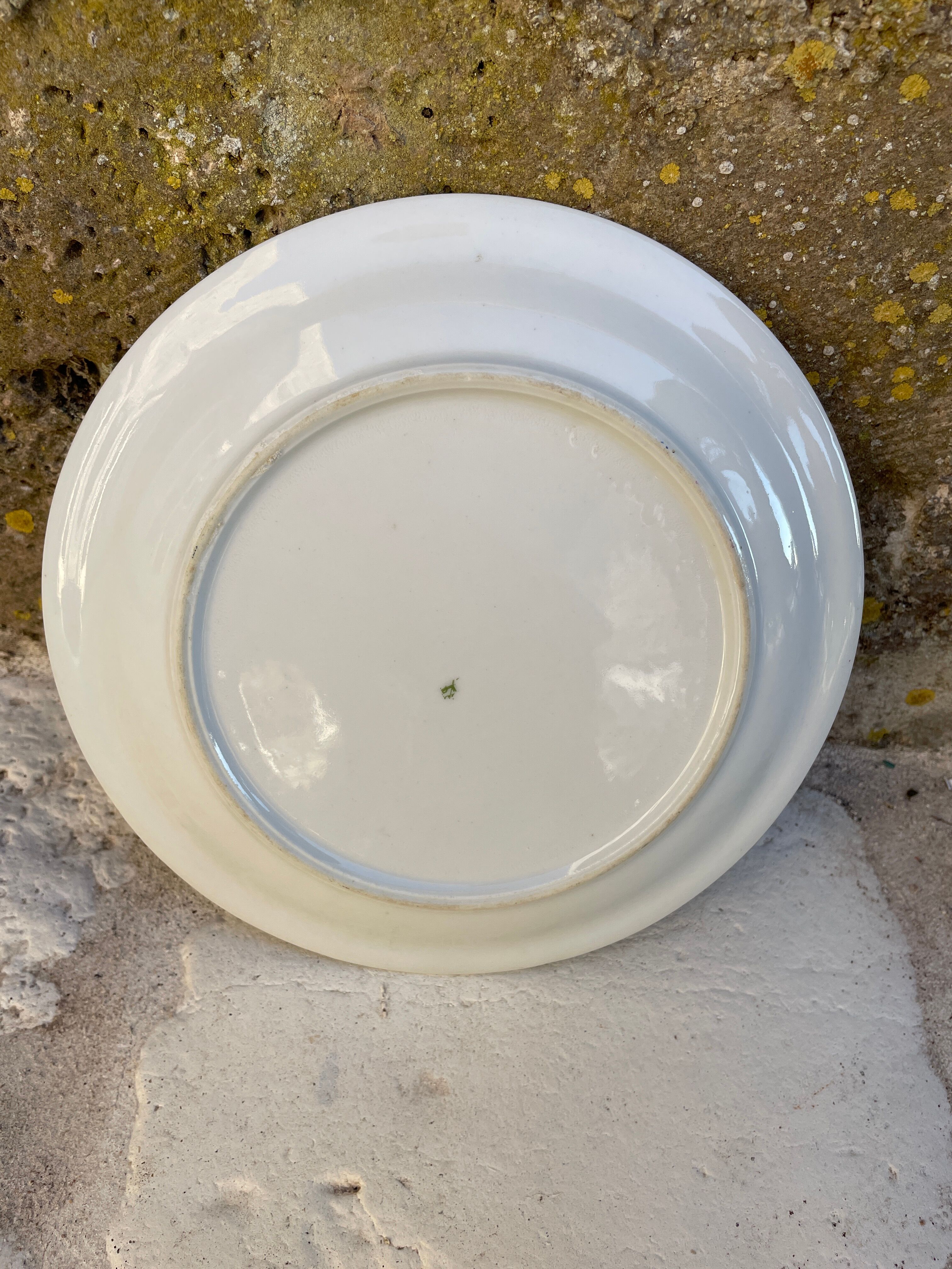 Flat porcelain plates France