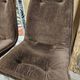 Pair of vintage velvet armchair chair 1970"