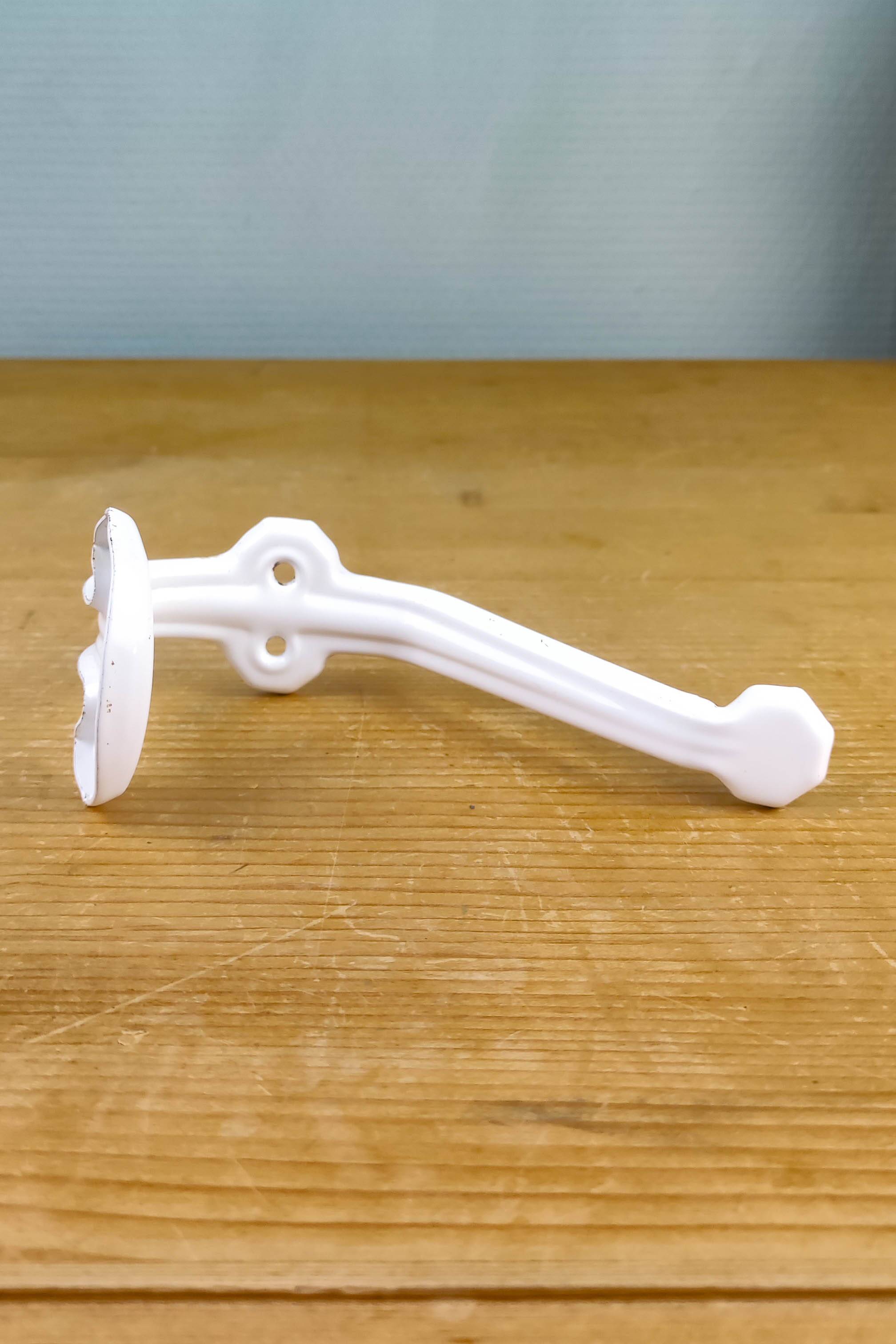 White metal coat rack