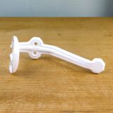 White metal coat rack