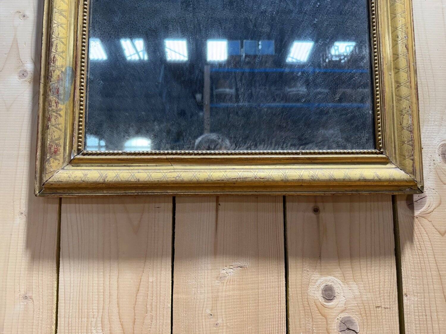 Fireplace mirror – Louis-Philippe period – Gilded stucco wood