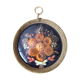 Cadre vintage vitre bombée fleurs séchées
