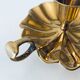 Indian candle holder in golden brass