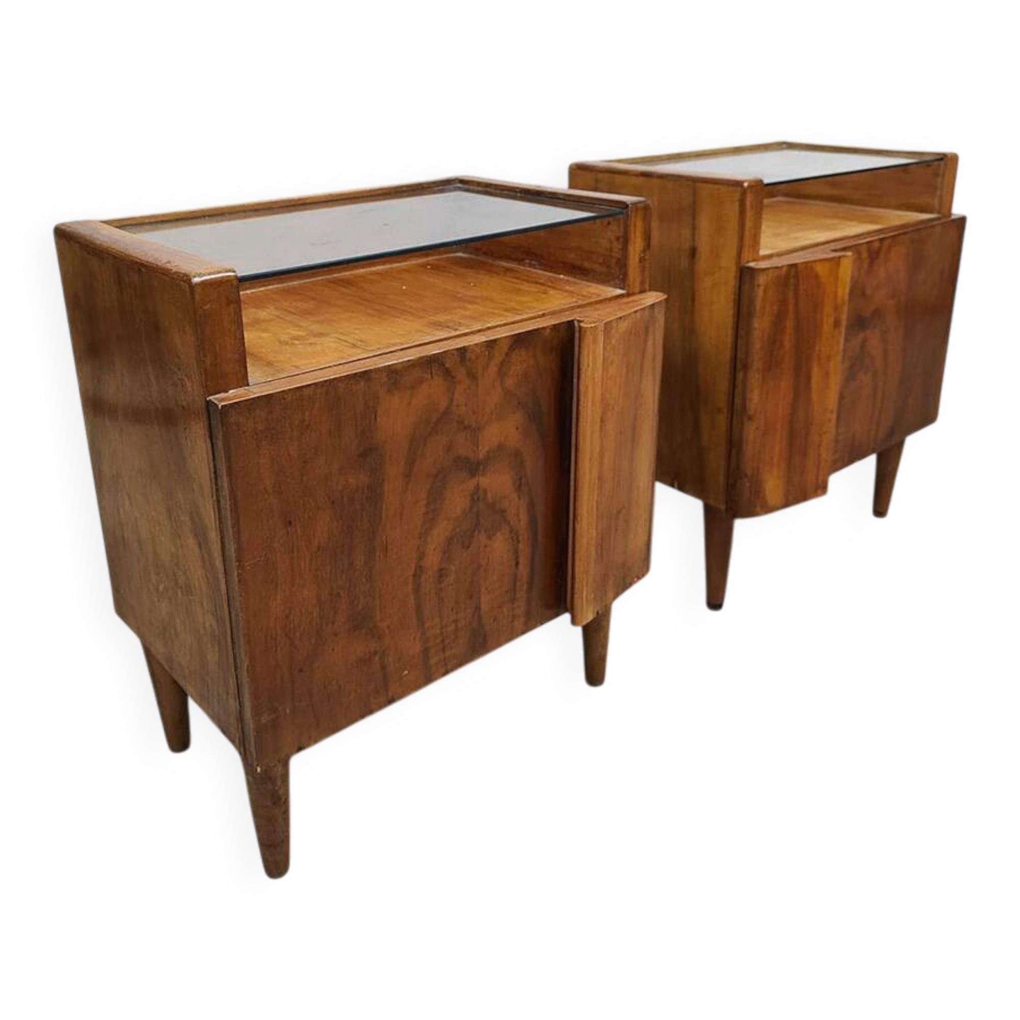 Rare Italian vintage design nightstands