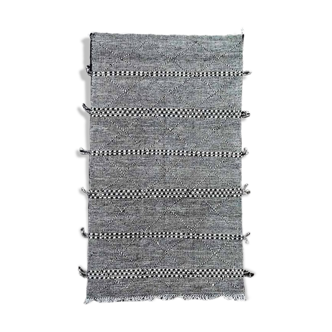 Berber carpet black zanafi 150x250 cm