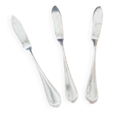 Christofle - Set of 3 fish knives, Spatours model, in silver-plated metal