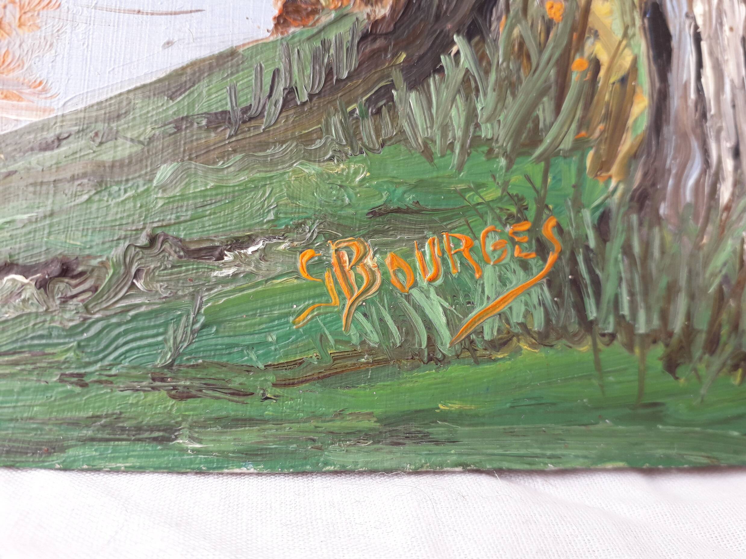 Landscape oil painting